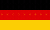 La bandera alemana en negro, rojo y oro