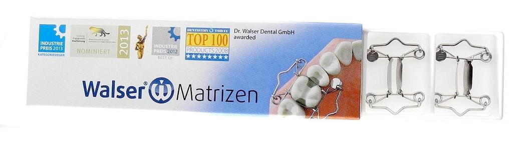 Paquete de recambio de 5 matrices dentales Walser Paquete de recambio de 5 matrices dentales Walser, disponible para los n.º 1-22 y 25