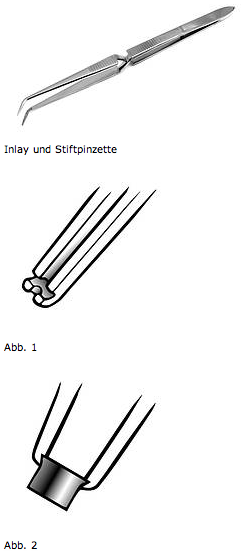 Inlay und Stifpinzette Höchster Schließdruck!