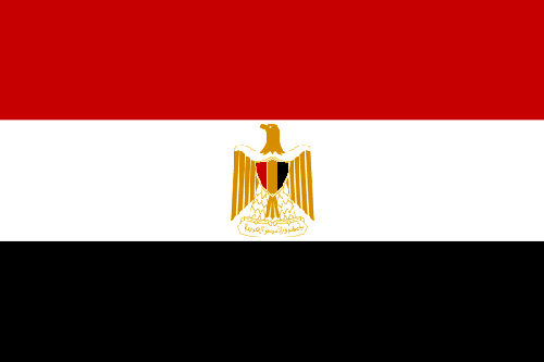 Händler in Ägypten hier Flagge  