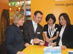 Besucher auf dem German Pavilion bei der CDEX in Seoul